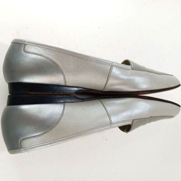 Enzo Angiolini Liberty Leather Flats/ Loafers Women's 8.5 Metallic Silver..... - Picture 7 of 11